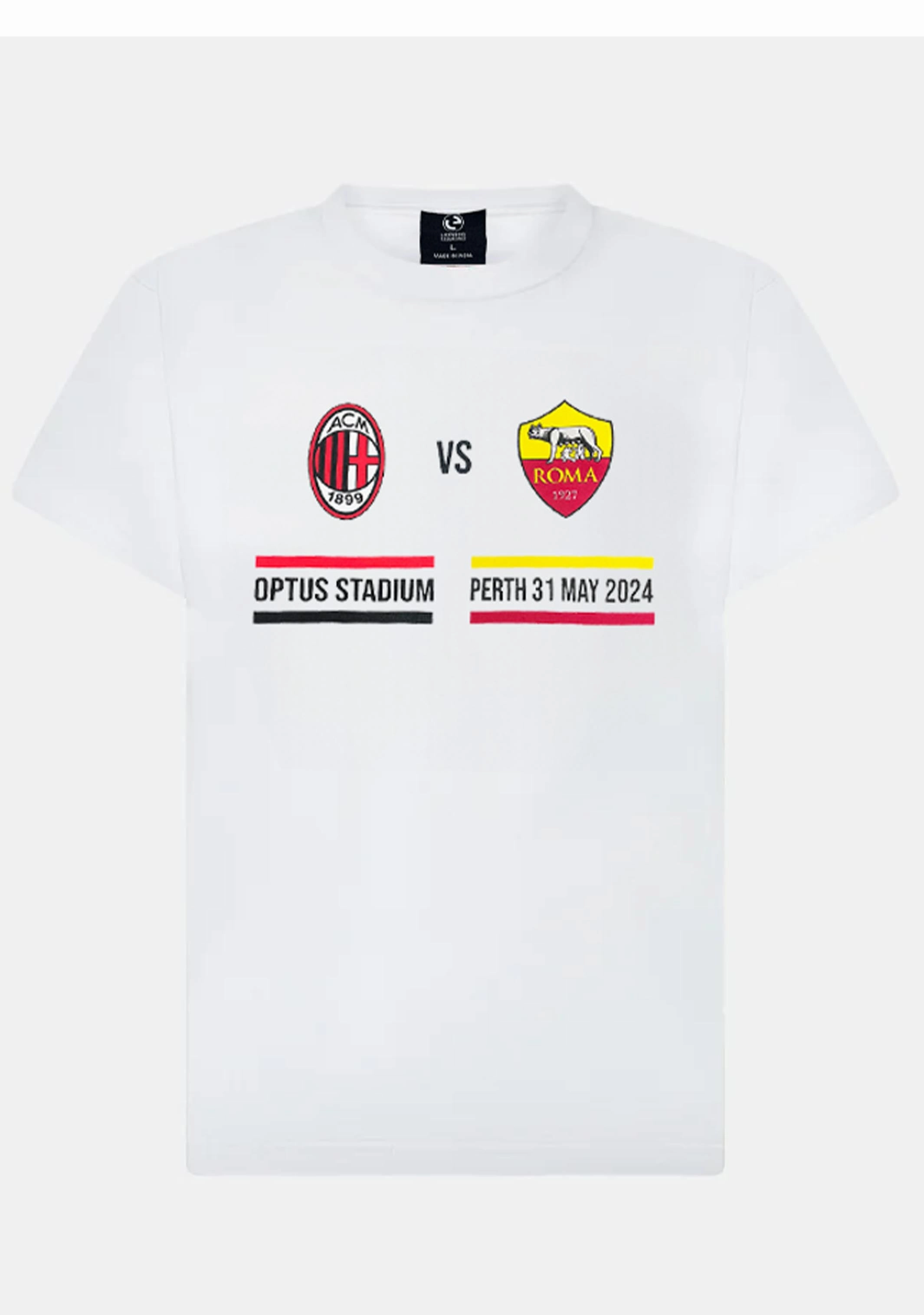 AC Milan vs AS Roma Perth Tour Event Tee  <br>