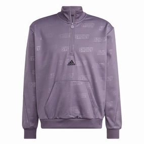 adidas - Men's Embossed Quarter Zip Sweatshirt (IJ6441)