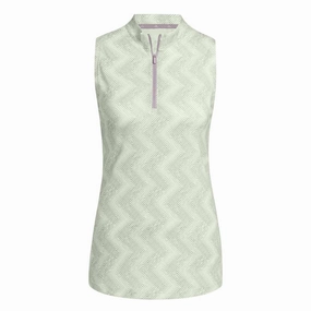 adidas - Women's Ultimate365 Ottoman Printed Sleeveless Polo (IP8689)
