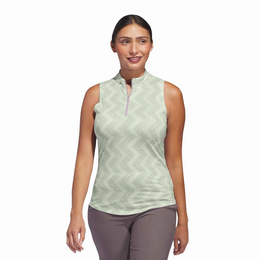 adidas - Women's Ultimate365 Ottoman Printed Sleeveless Polo (IP8689)