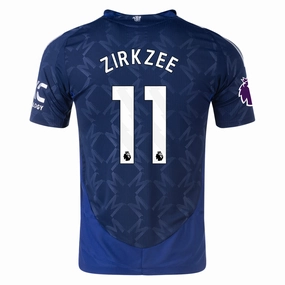 adidas Manchester United Authentic Joshua Zirkzee Away w/ EPL Patch 24/25 (Night Indigo)