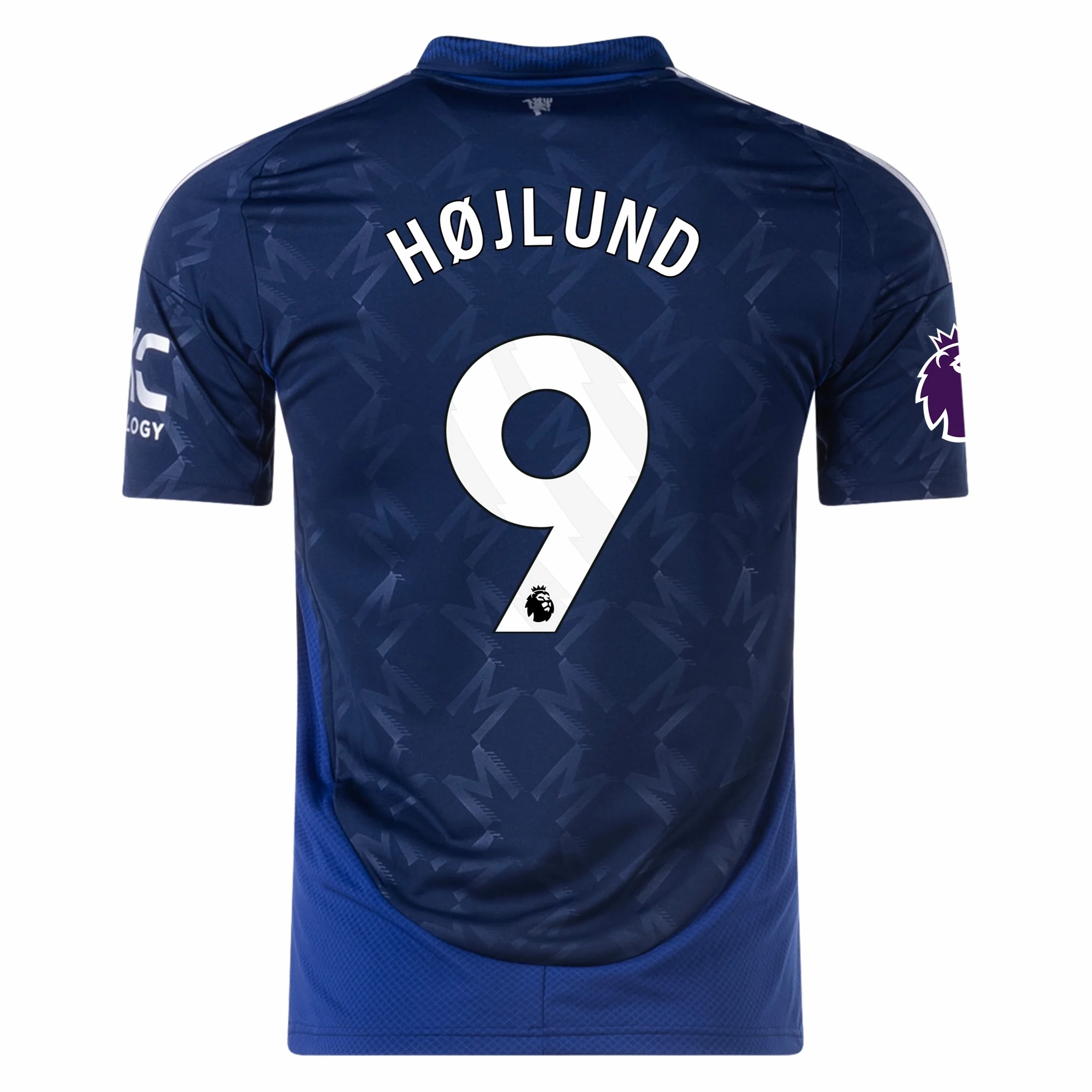 adidas Manchester United Rasmus Højlund Away Jersey w/ EPL Patch 24/25 (Night Indigo)