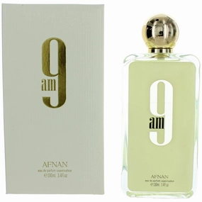 Afnan Men's Eau De Parfum Spray - 9 AM Light and Fresh Earthy Undertone, 3.4 oz