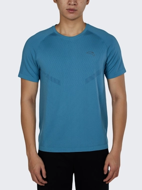 Anta Advanced Men Running T-Shirt Blue