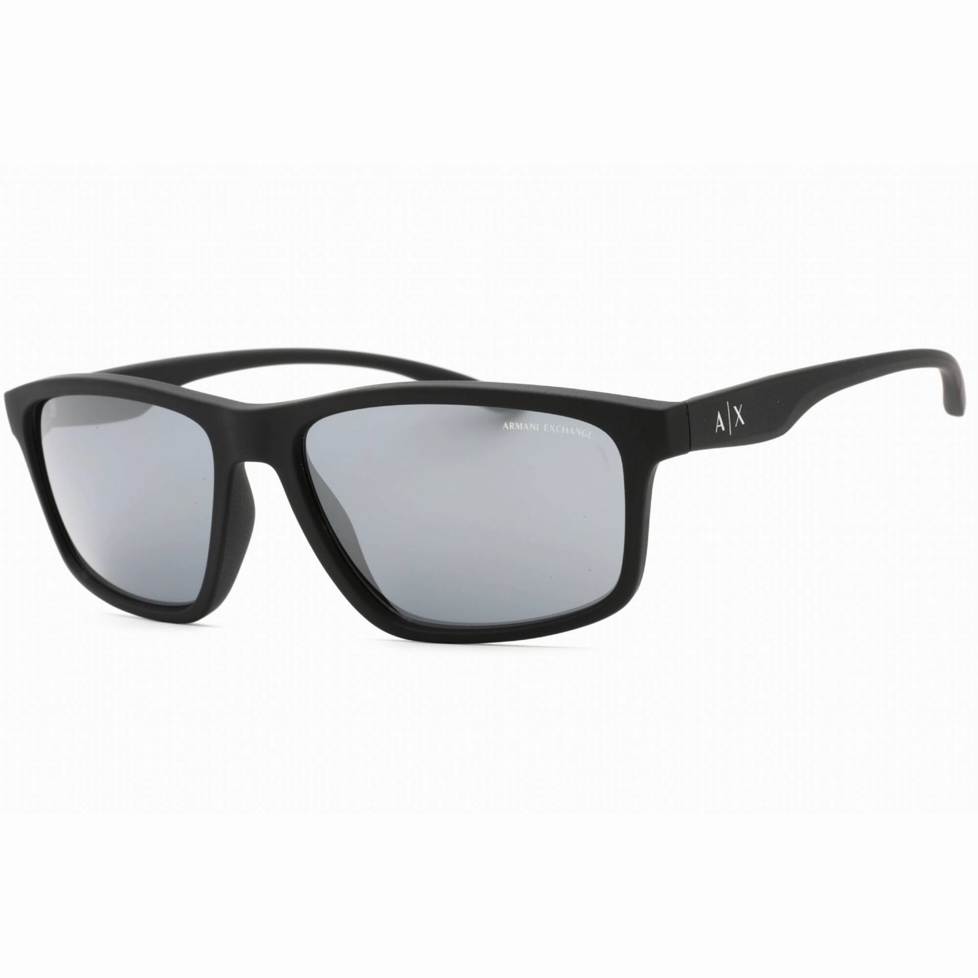 Armani Exchange Men's Sunglasses - Matte Black Plastic Cat Eye Frame | 0AX4122S 80786G