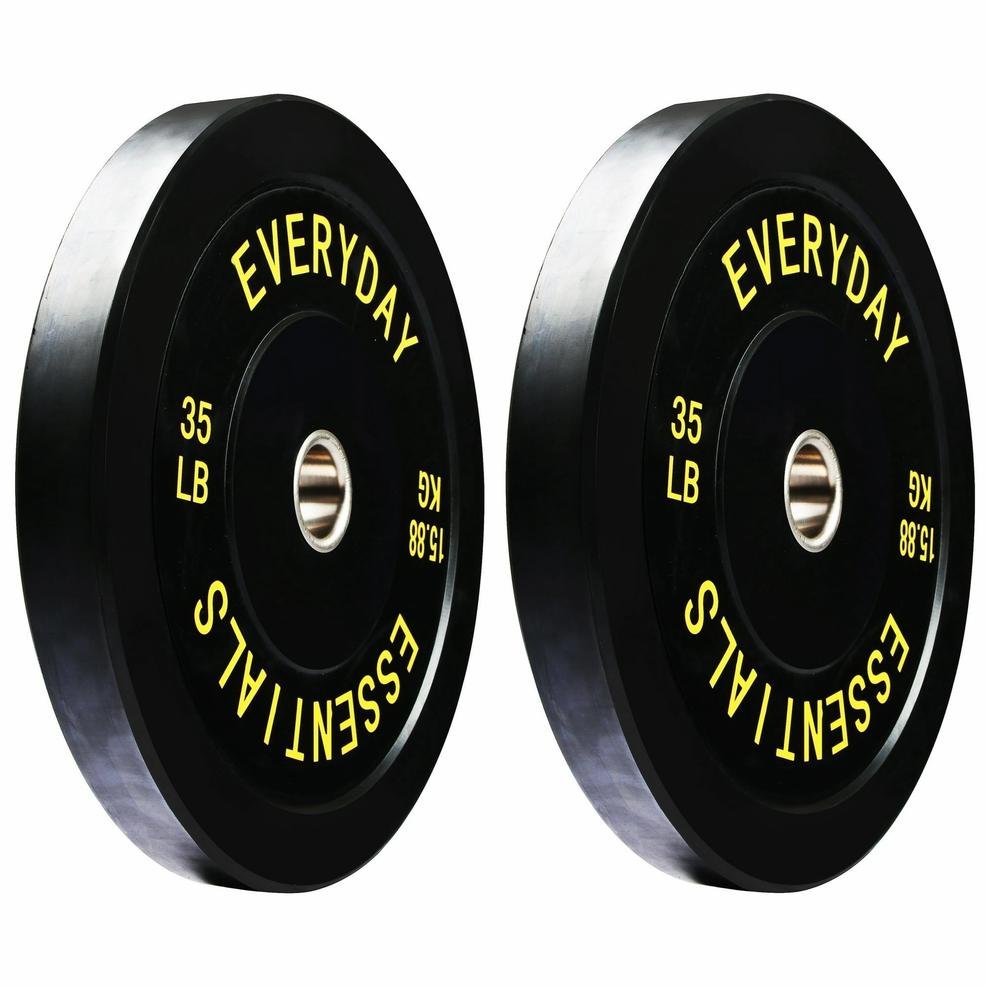 Balance From EEBP-BLK35P Olympic Bumper Plate Weight Plate with Steel Hub, Black, 35 lbs Pair