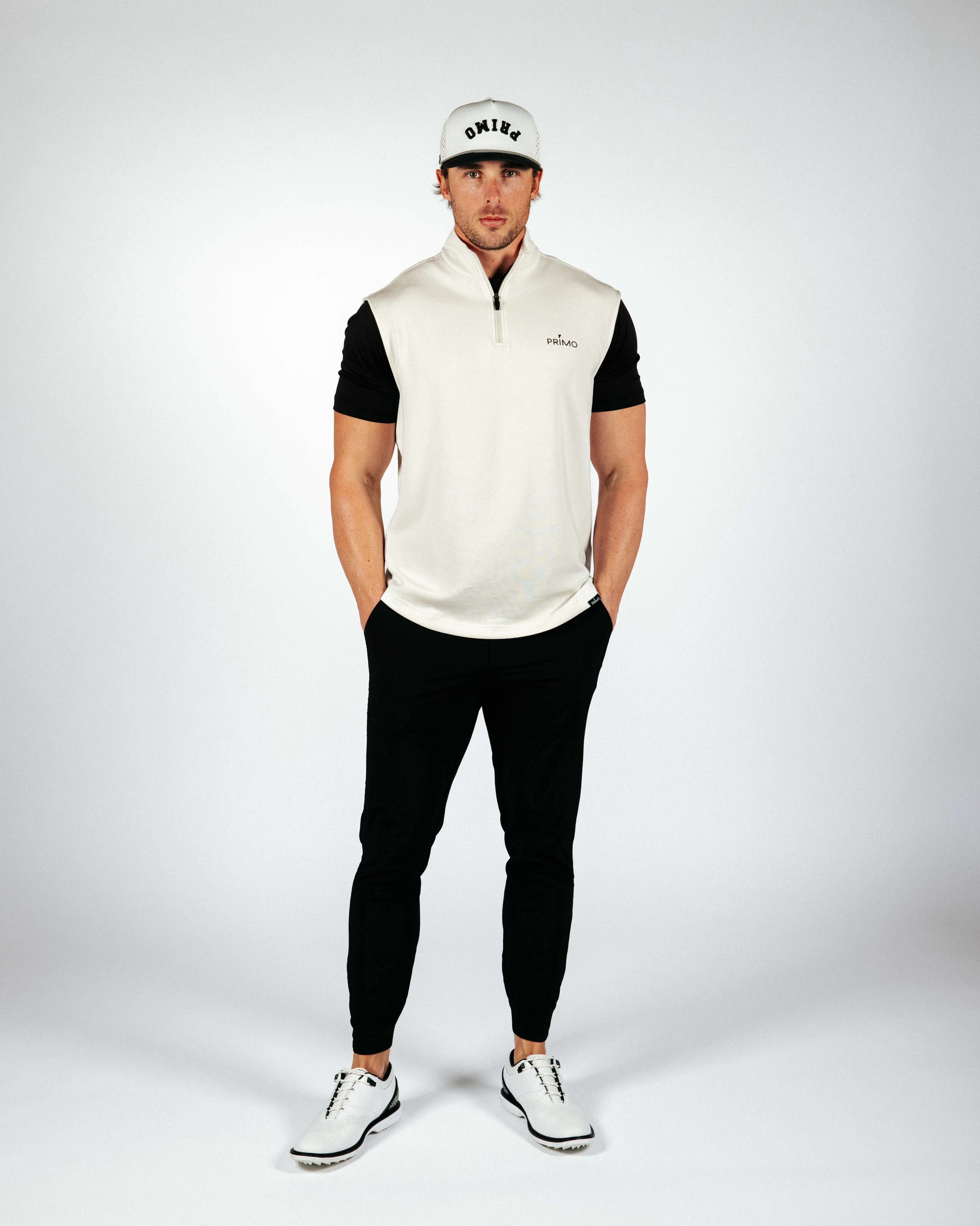 Bone Quarter Zip Vest