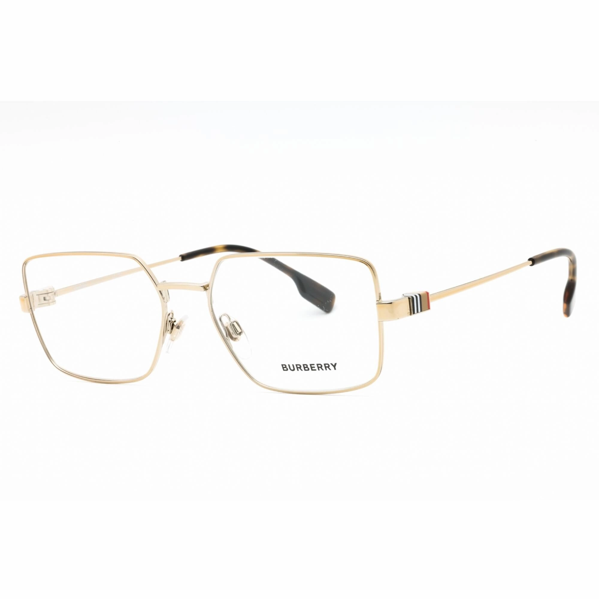 Burberry Men's Eyeglasses - Light Gold Metal Full Rim Butterfly Frame | 0BE1380 1109