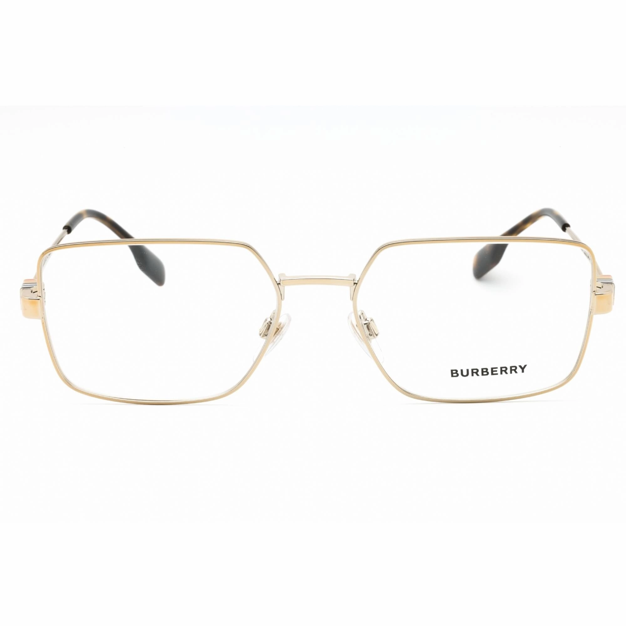 Burberry Men's Eyeglasses - Light Gold Metal Full Rim Butterfly Frame | 0BE1380 1109