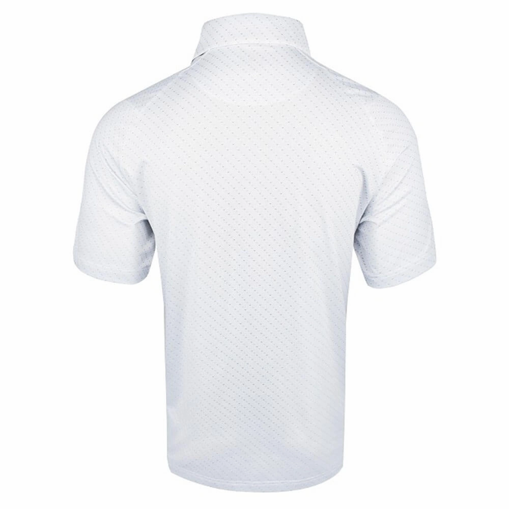 Callaway Swing Tech Allover Chevron Golf Polo Bright White - SS25 Men