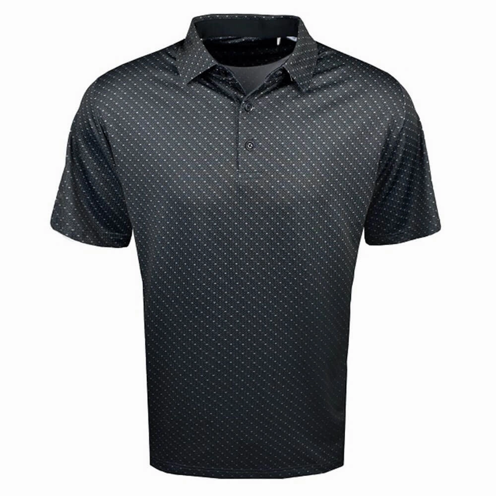 Callaway Swing Tech Allover Chevron Golf Polo Caviar - SS25 Men