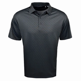 Callaway Swing Tech Allover Chevron Golf Polo Caviar - SS25 Men