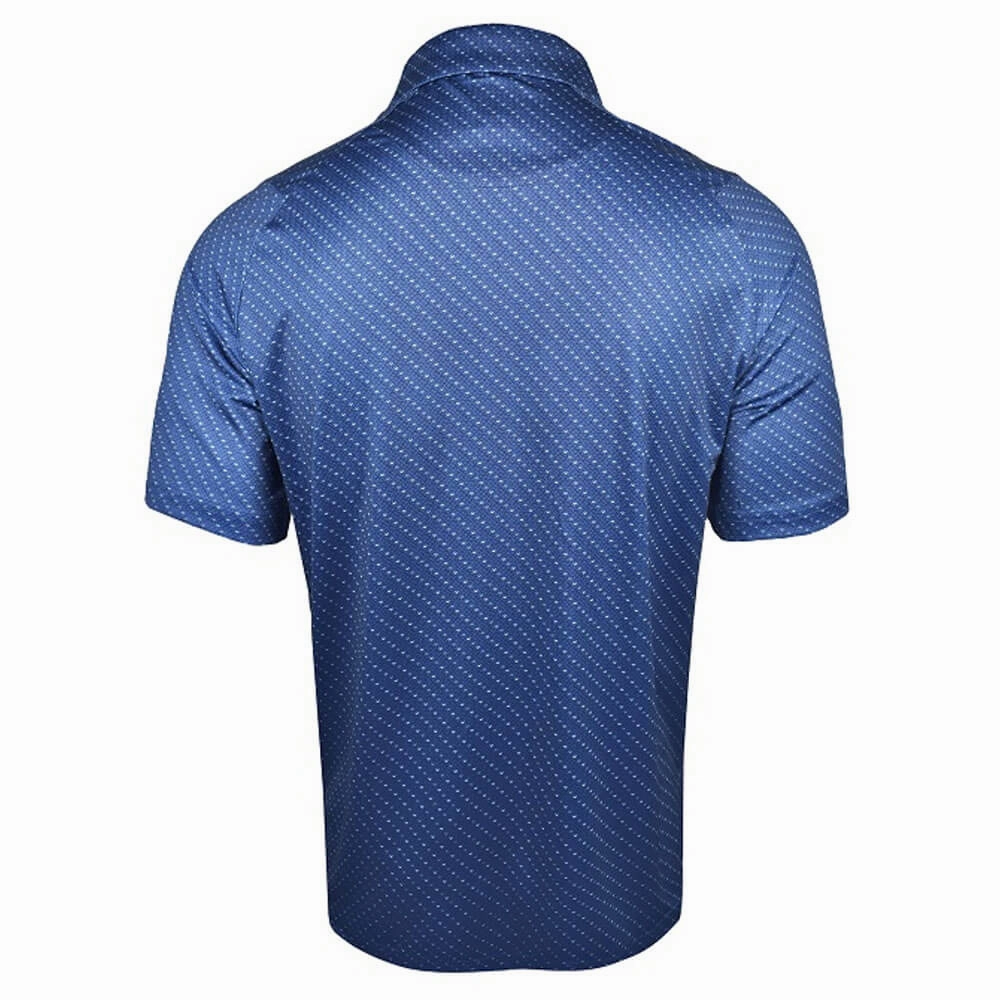 Callaway Swing Tech Allover Chevron Golf Polo Peacoat - SS25 Men