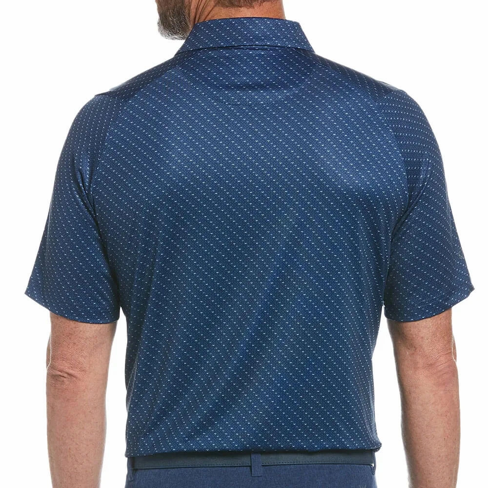 Callaway Swing Tech Allover Chevron Golf Polo Peacoat - SS25 Men