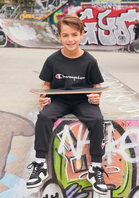 Champion Junior Script Short Sleeve Tee