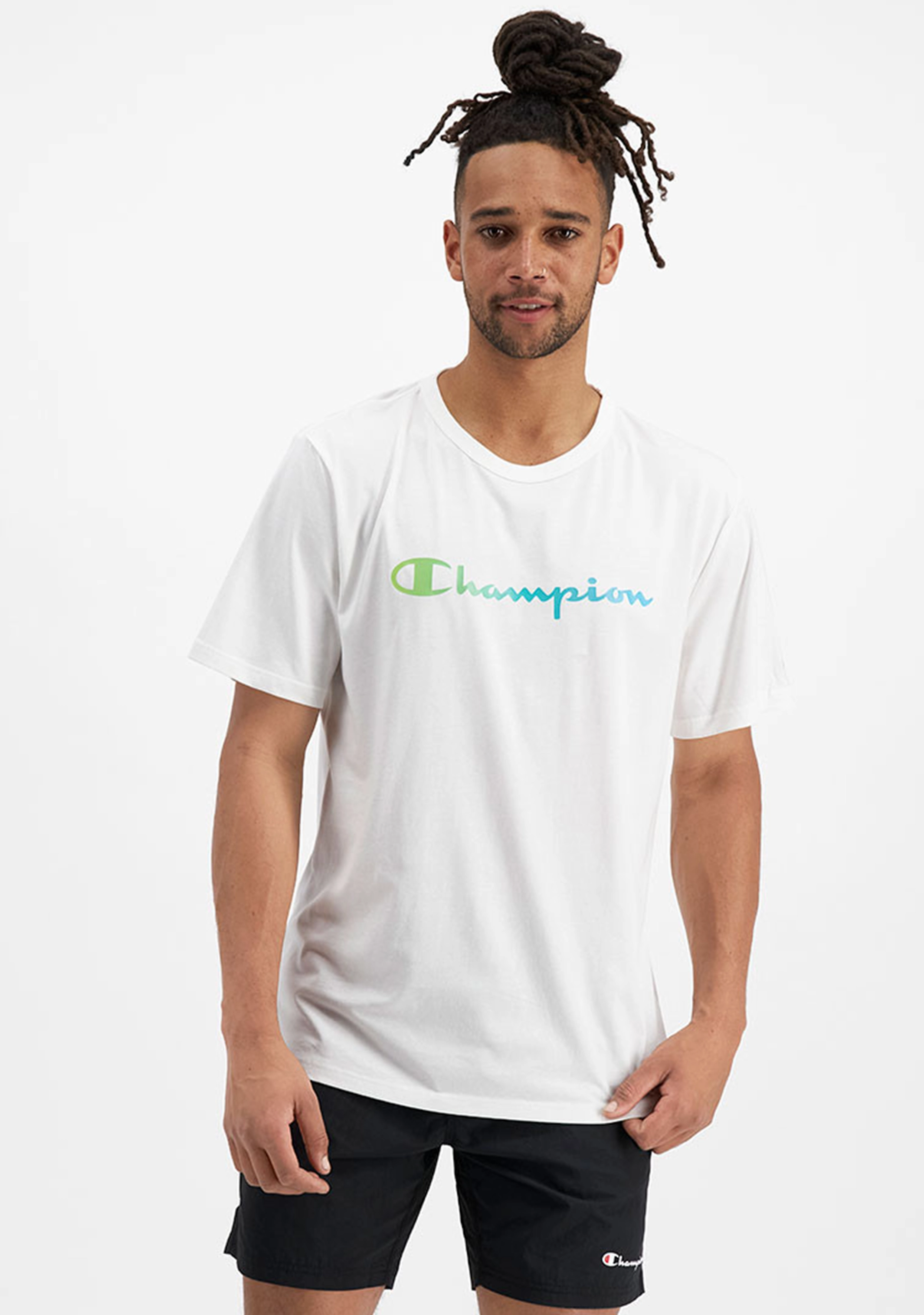Champion Men's Ombre Logo Script Tee