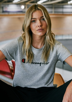 Champion Women's Script Short Sleeve Tee