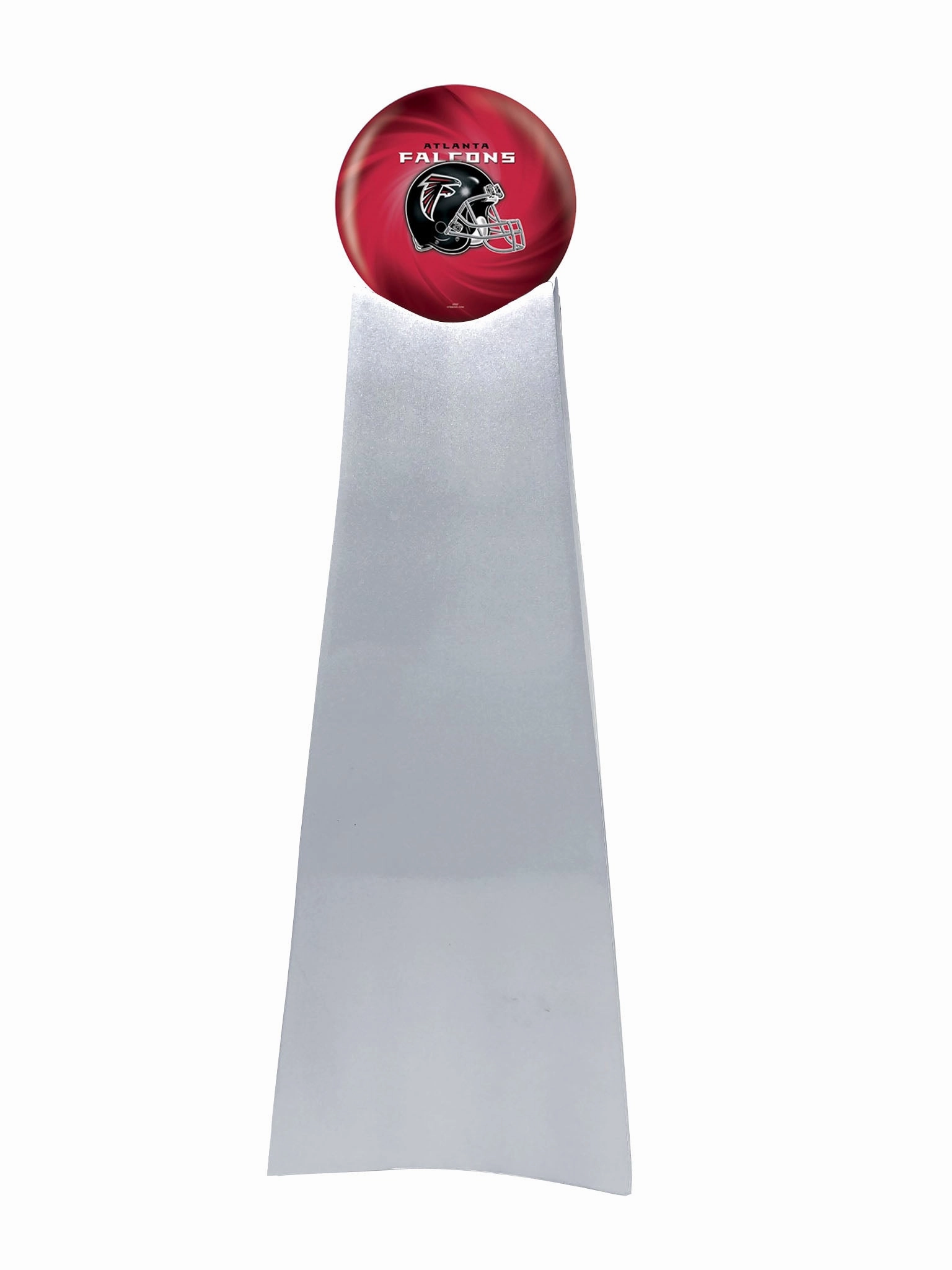 Championship Trophy Cremation Urn with Optional Atlanta Falcons Ball Décor And Custom Metal Plaque