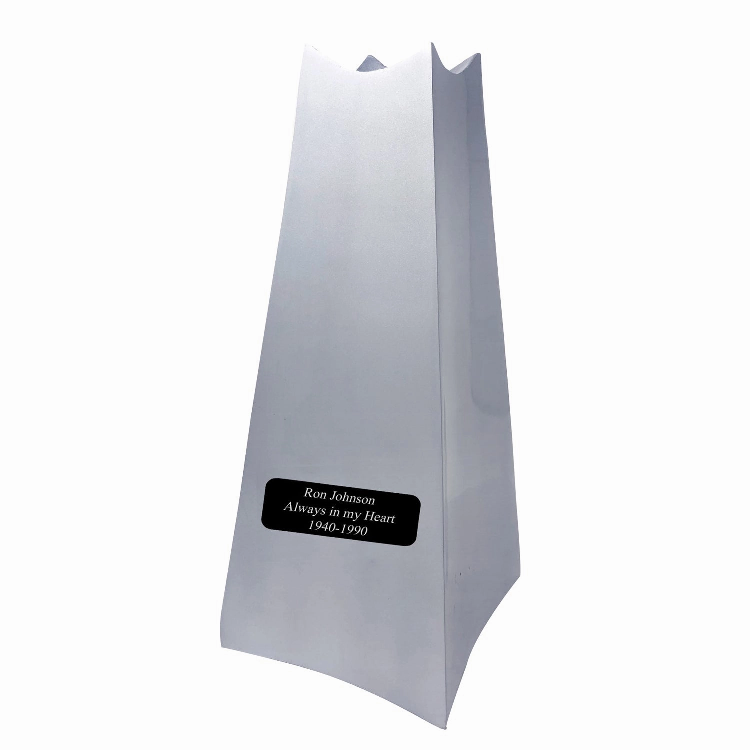Championship Trophy Cremation Urn with Optional Houston Texans Ball Decor and Custom Metal Plaque
