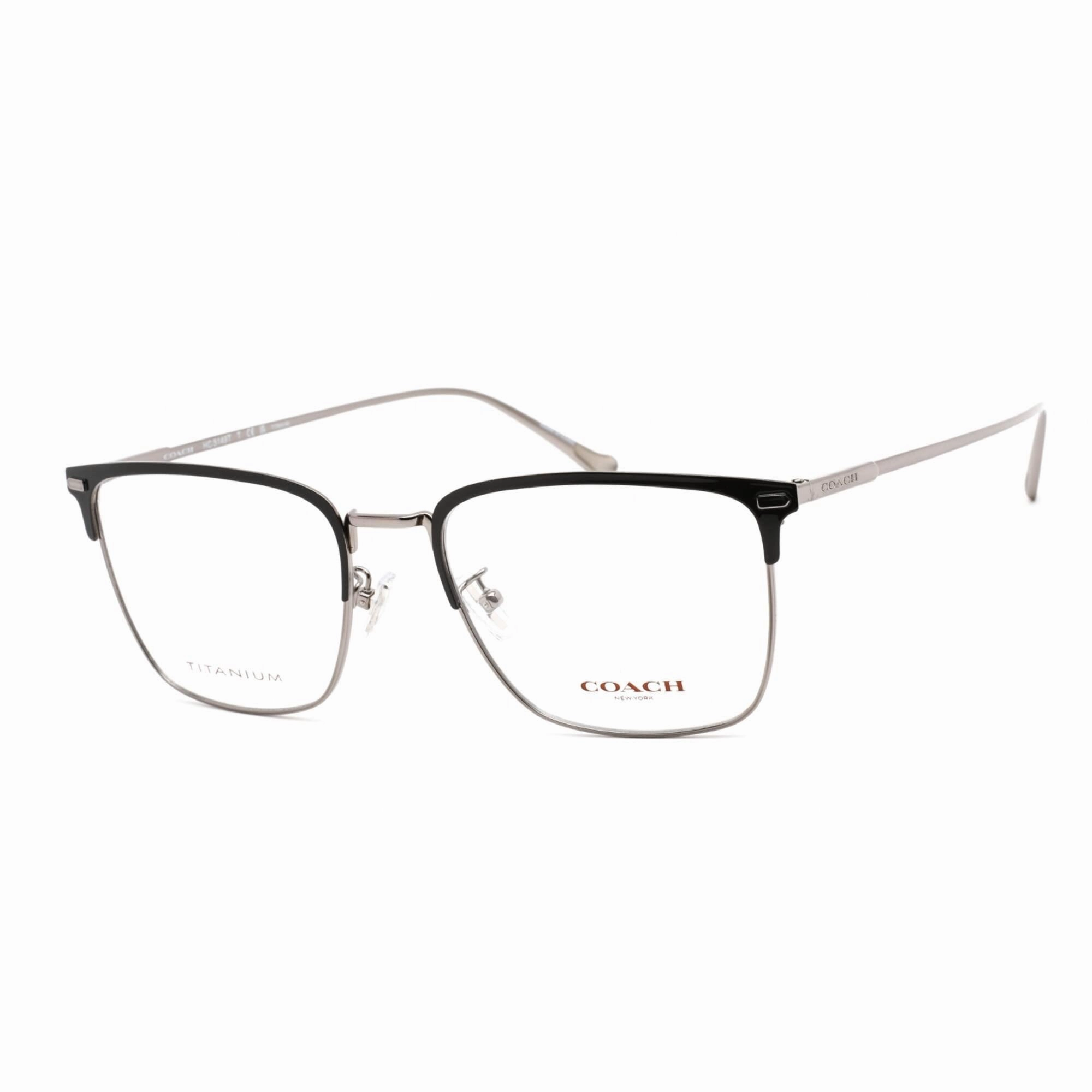 Coach Men's Eyeglasses - Black/Light Gold Metal Rectangular Frame | 0HC5149T 9004