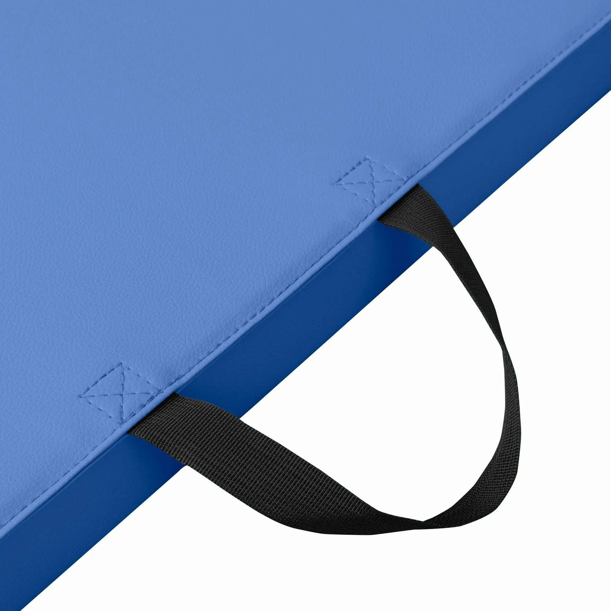 Coinus Sports COWC0208D 4-Panel Folding Gymnastics Exercise Mat with Handles, 4ft x 10ft, Blue