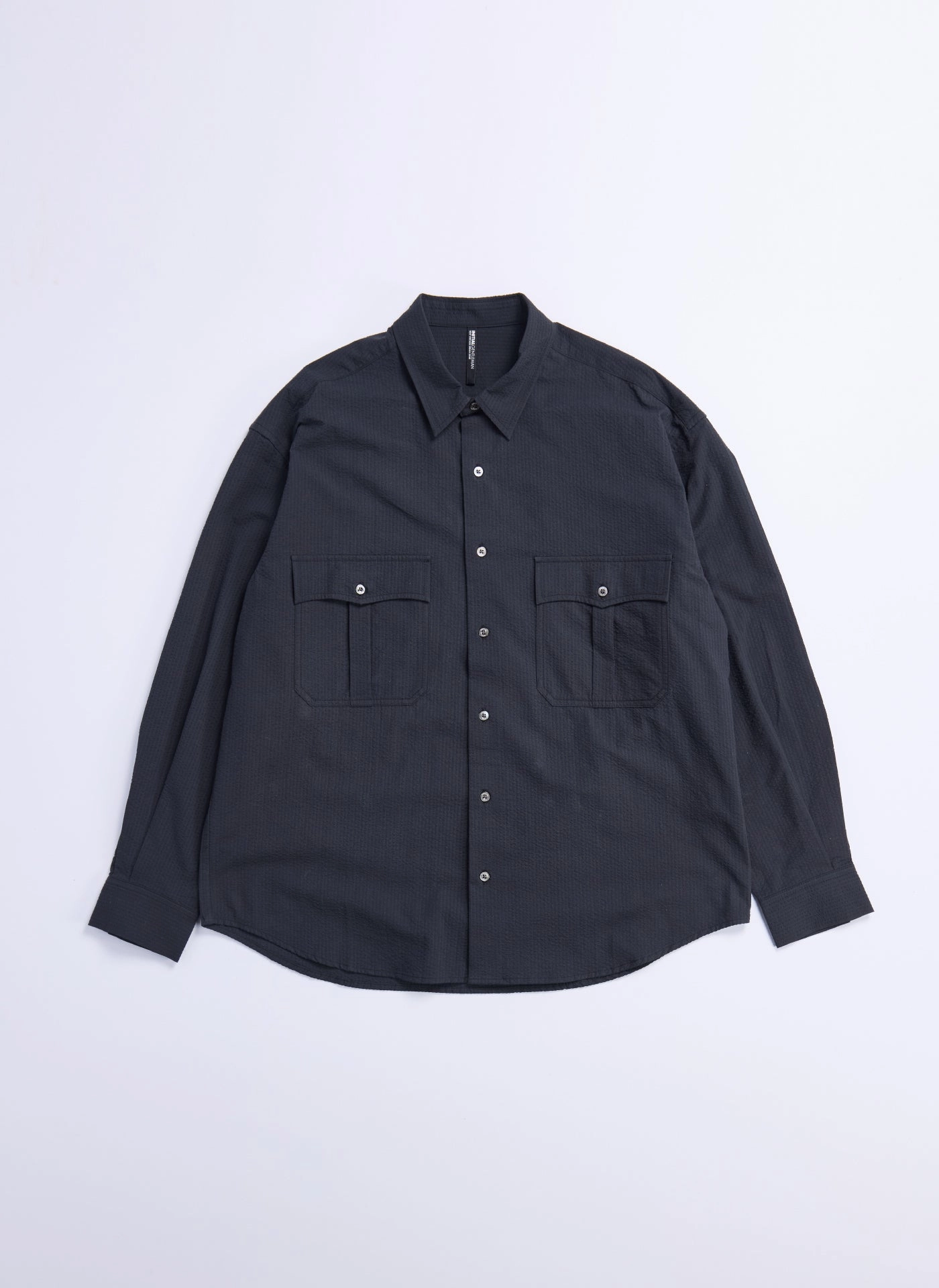 Cotton Seersuker Classic Utility Pocket Shirt