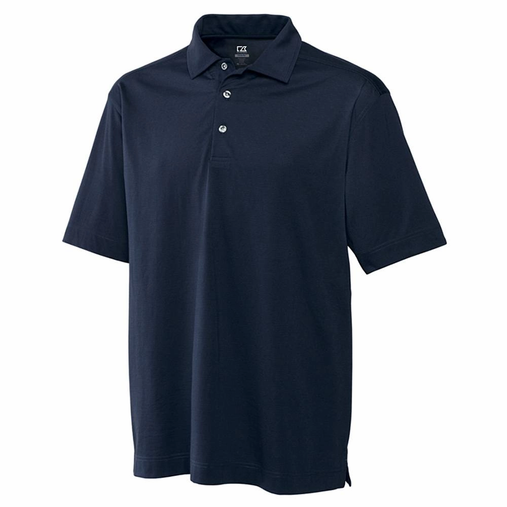 Cutter and Buck DryTec Medina Tonal Stripe Golf Polo (Big and Tall) Navy Blue - SS16 Men