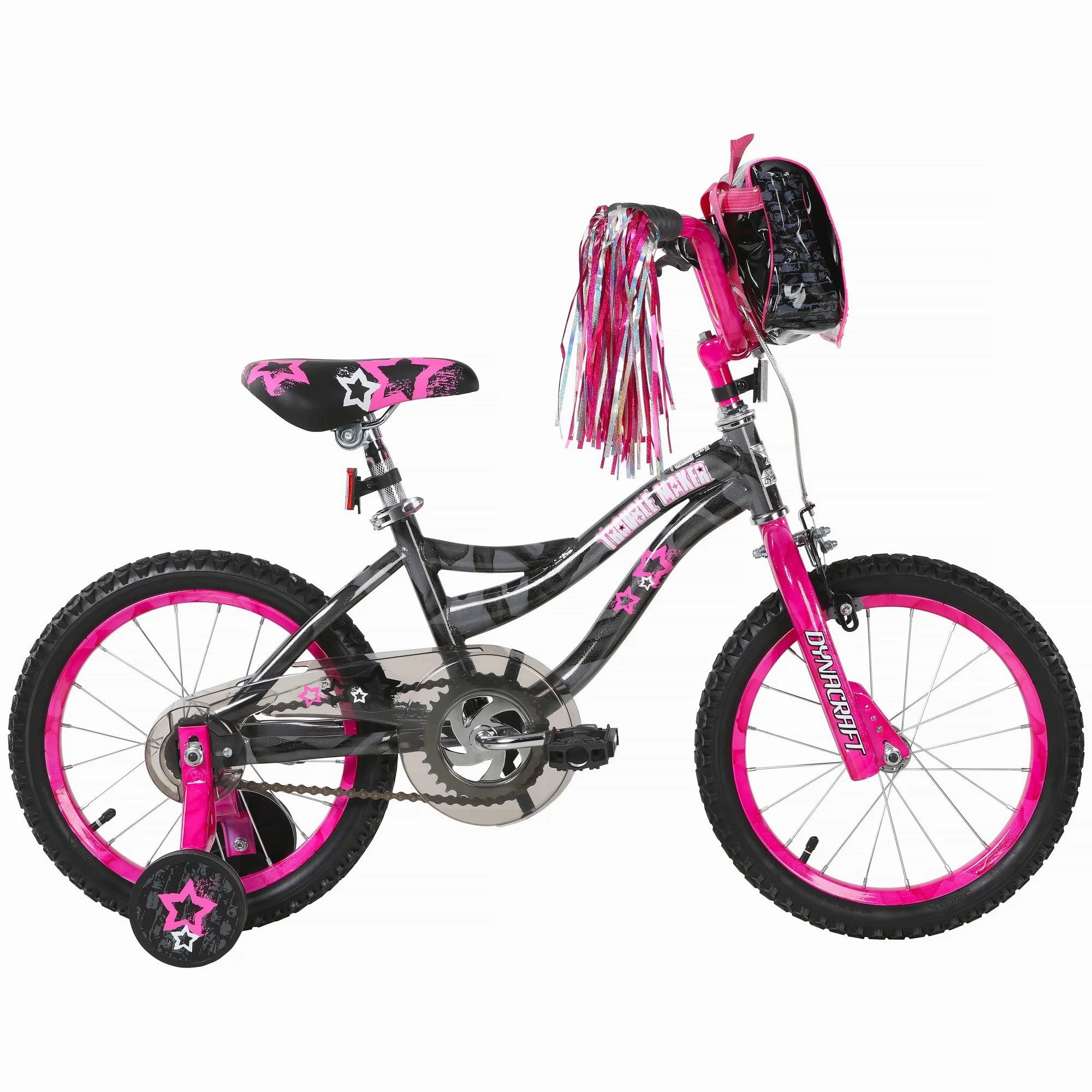 Dynacraft 8060-14 Trouble Maker 16-inch Girls BMX Bike - Black