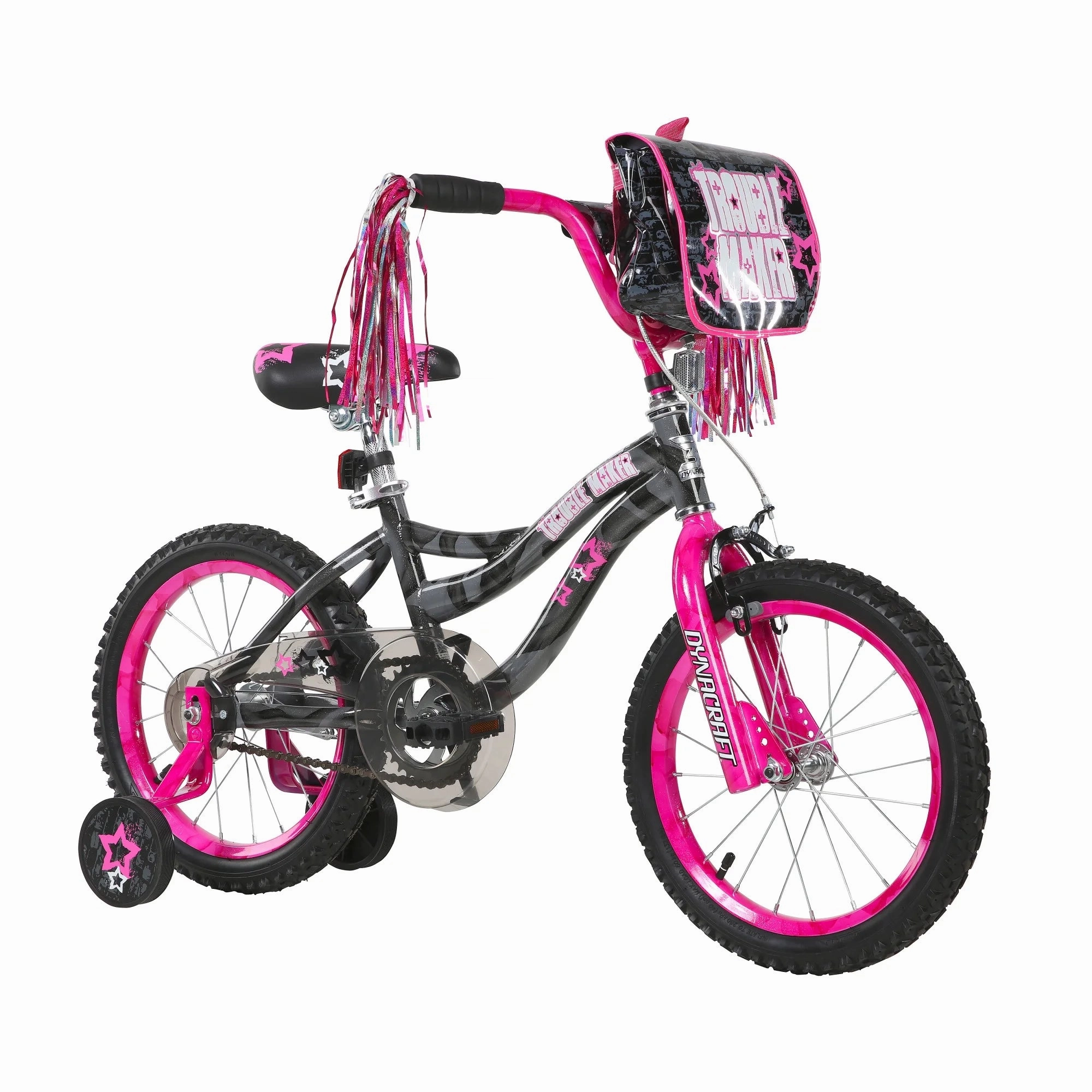 Dynacraft 8060-14 Trouble Maker 16-inch Girls BMX Bike - Black
