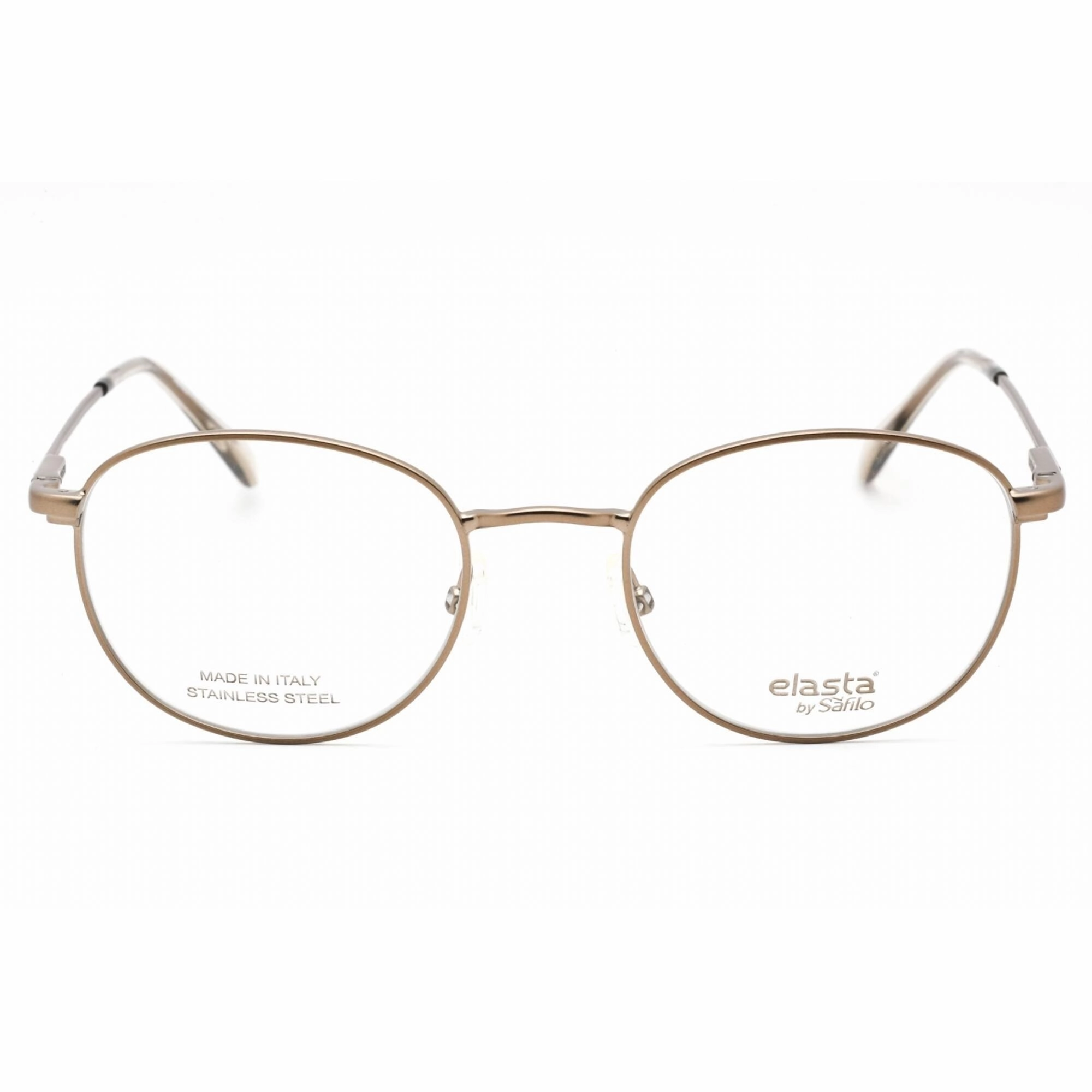 Elasta Men's Eyeglasses - Light Brown Full Rim Oval Clear Lens Frame | 7226 0TUI 00