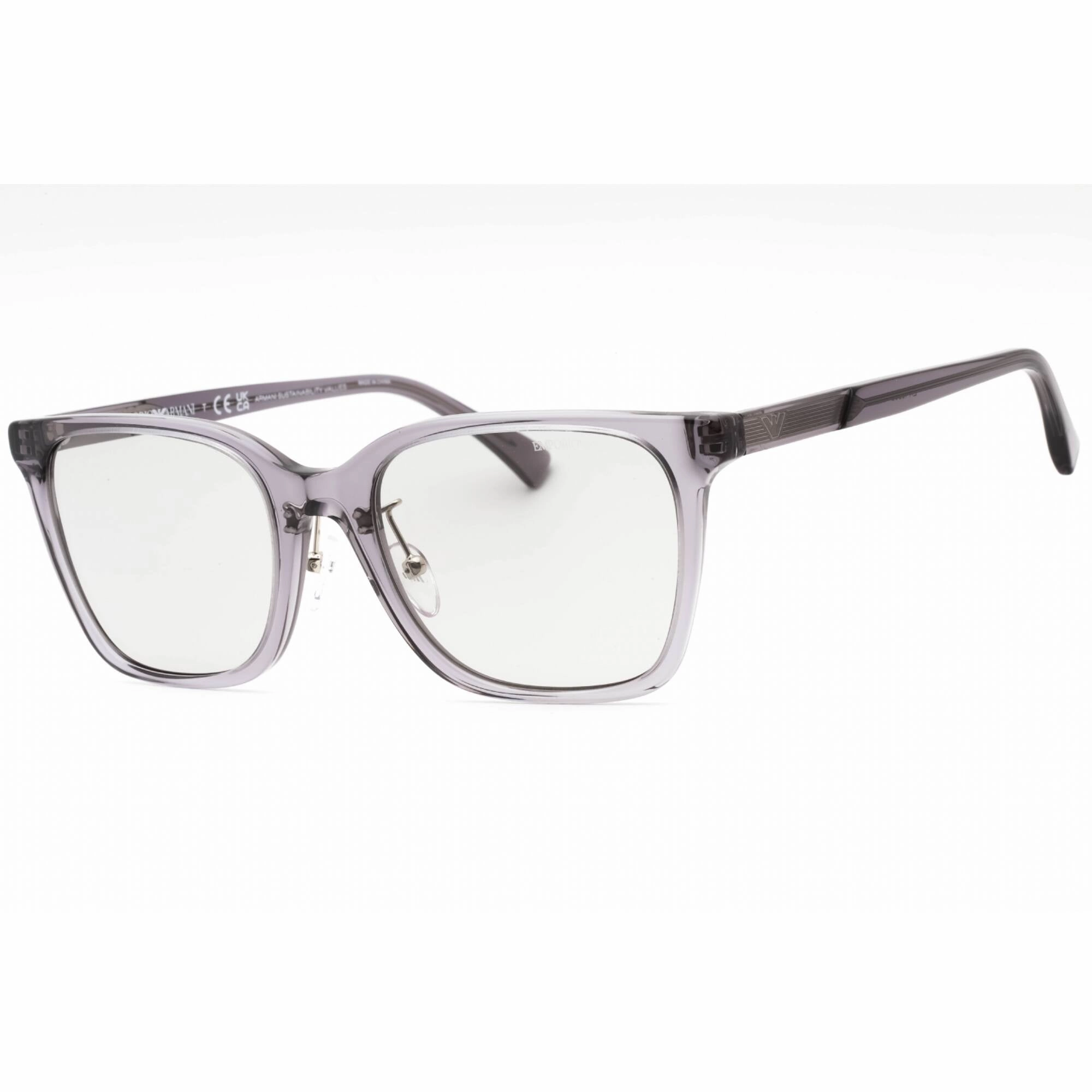 Emporio Armani Men's Eyeglasses - Glossy Transparent Grey Frame | 0EA4226D 502987
