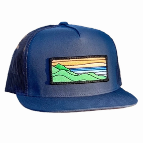 Flat Brim Trucker with Ridgecrest Patch