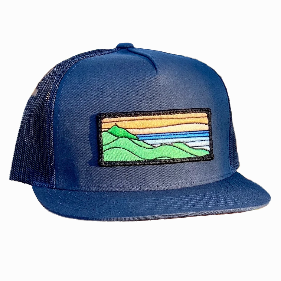 Flat Brim Trucker with Ridgecrest Patch