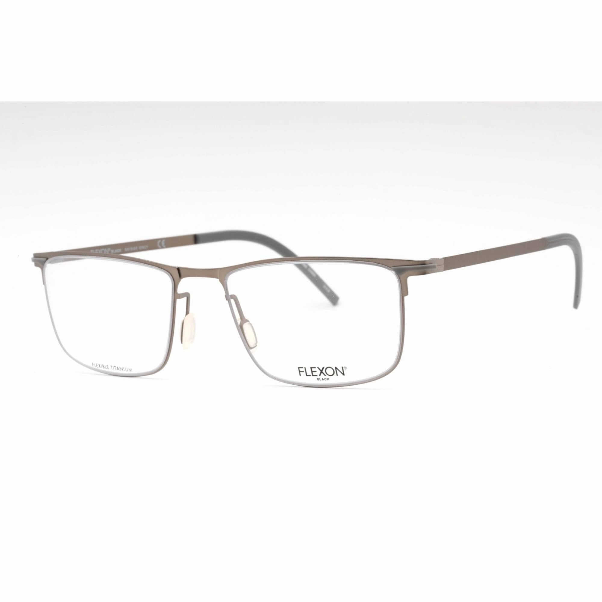 Flexon Men's Eyeglasses - Light Gunmetal Metal Rectangular Frame | FLEXON B2005 032