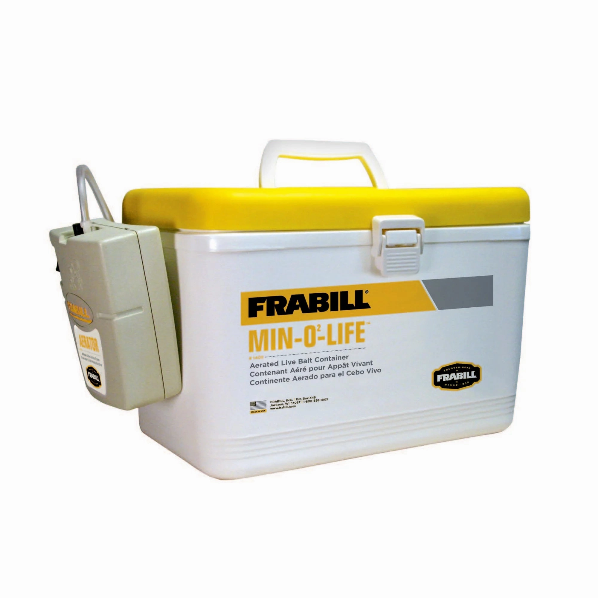 Frabill 14042 Bait Box With Aerator - 8 Quart
