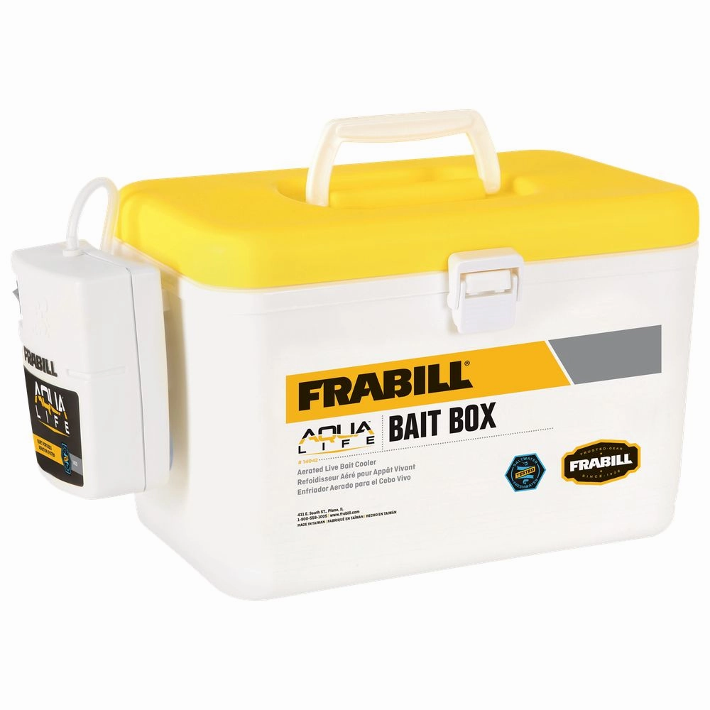 Frabill 14042 Bait Box With Aerator - 8 Quart