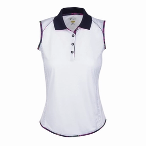 Greg Norman ML75 Marina Golf Polo Previous Season White - SS18 Women