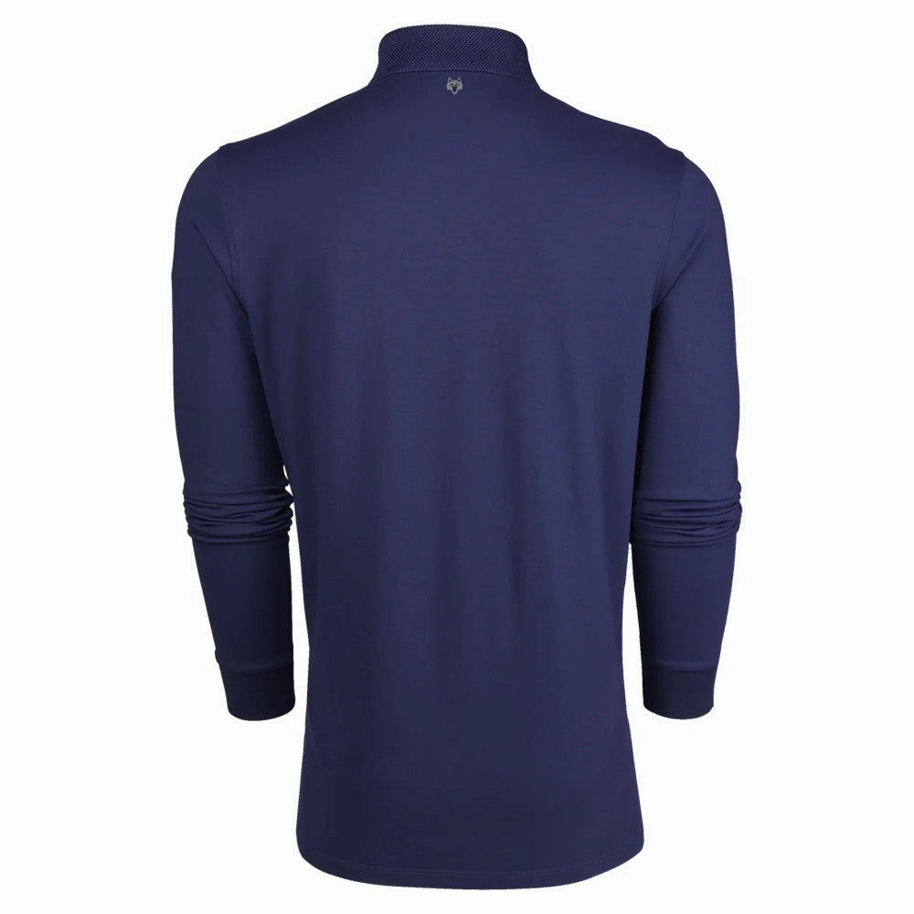 Greyson Cherokee Longsleeve Golf Polo Maltese Blue - FA25 Men