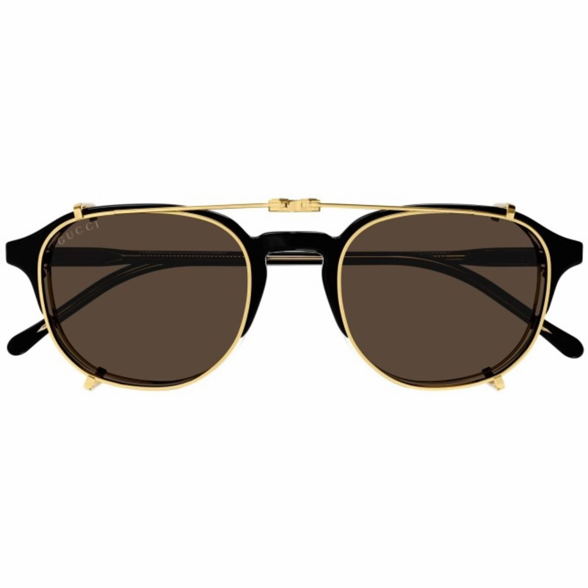 Gucci Men's Sunglasses - Black Recycled Acetate Full Rim Round Frame | GG1212S 002
