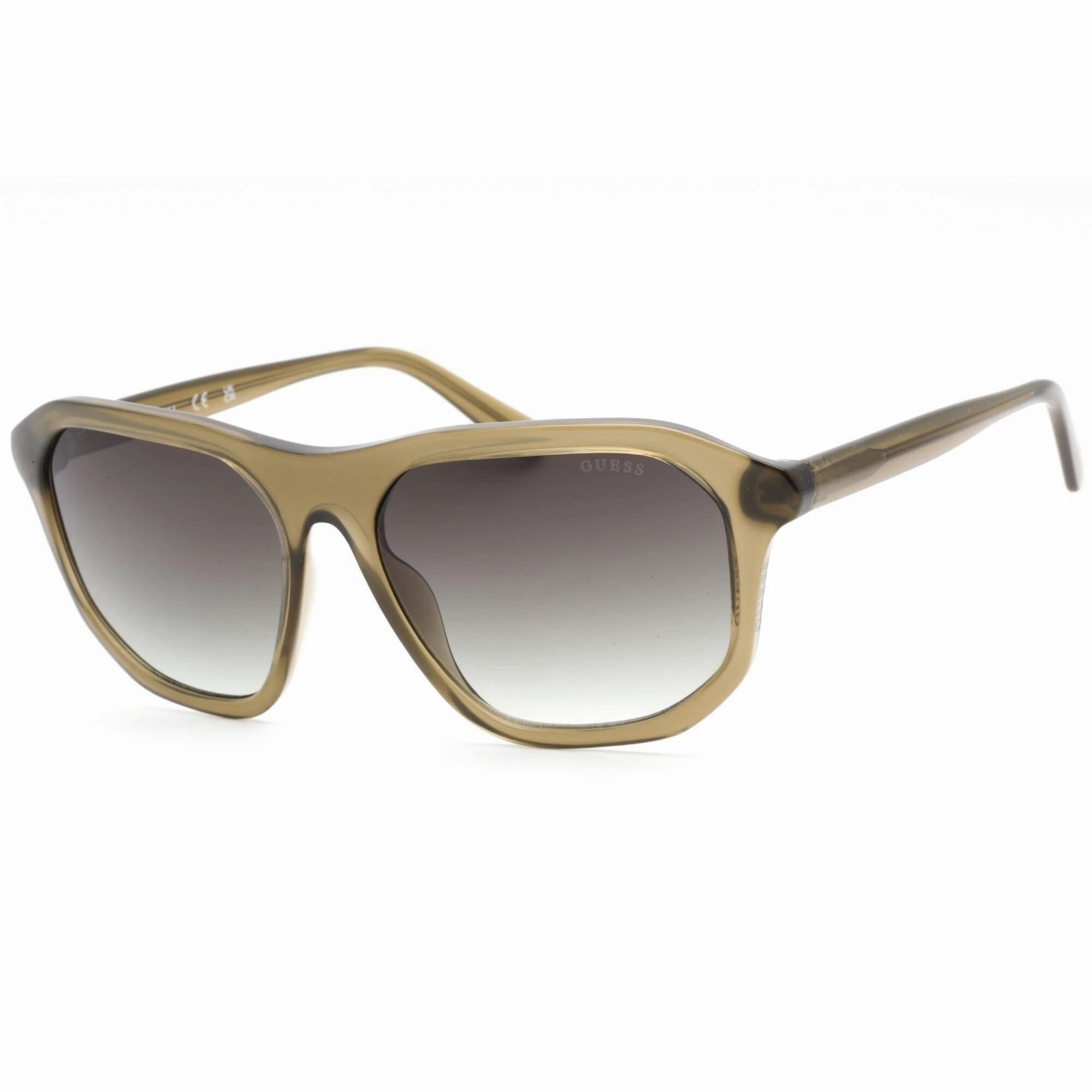 Guess Men's Sunglasses - Light Green Injected Propionate Square Frame | GU00057 95P