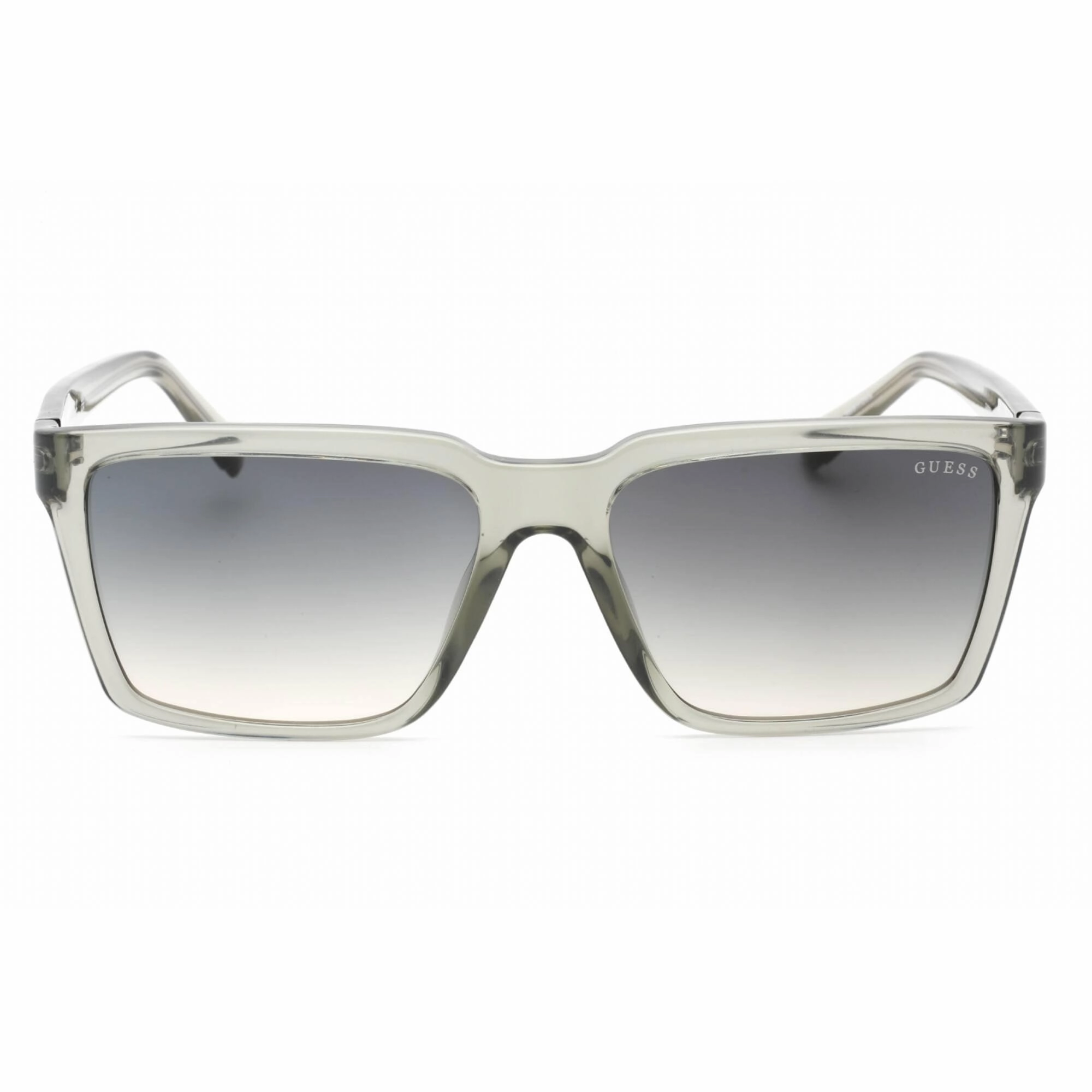 Guess Men's Sunglasses - Shiny Light Green Plastic Rectangular Frame | GU00084 93P