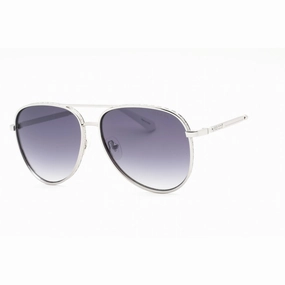 Guess Men's Sunglasses - Shiny Light Nickeltin Aviator Full Rim Frame | GU5206 10C