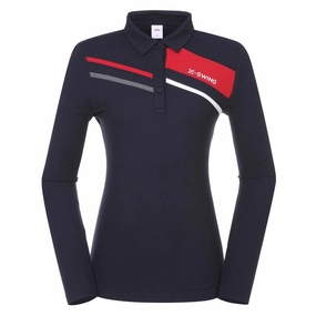 JDX America X-Swing Golf Polo Dark Navy - FW21 Women