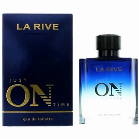 La Rive Men's Eau De Toilette Spray - Just On Time Thyme and Lemon Base Notes, 3.4 oz
