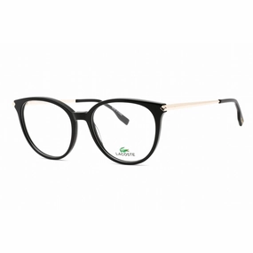 Lacoste Men's Eyeglasses - Full Rim Clear Lens Black Plastic Oval Frame | L2878 001