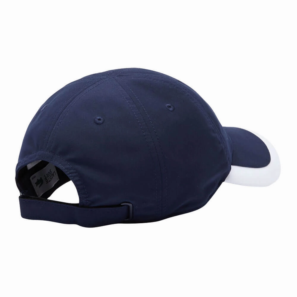 Lacoste Sport Contrast Border Lightweight Golf Cap Navy/White - 23 Unisex