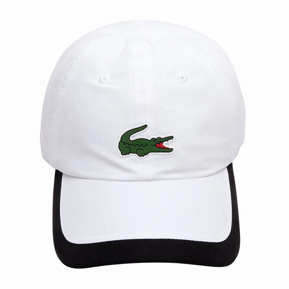 Lacoste Sport Contrast Border Lightweight Golf Cap White/Black - 23 Unisex