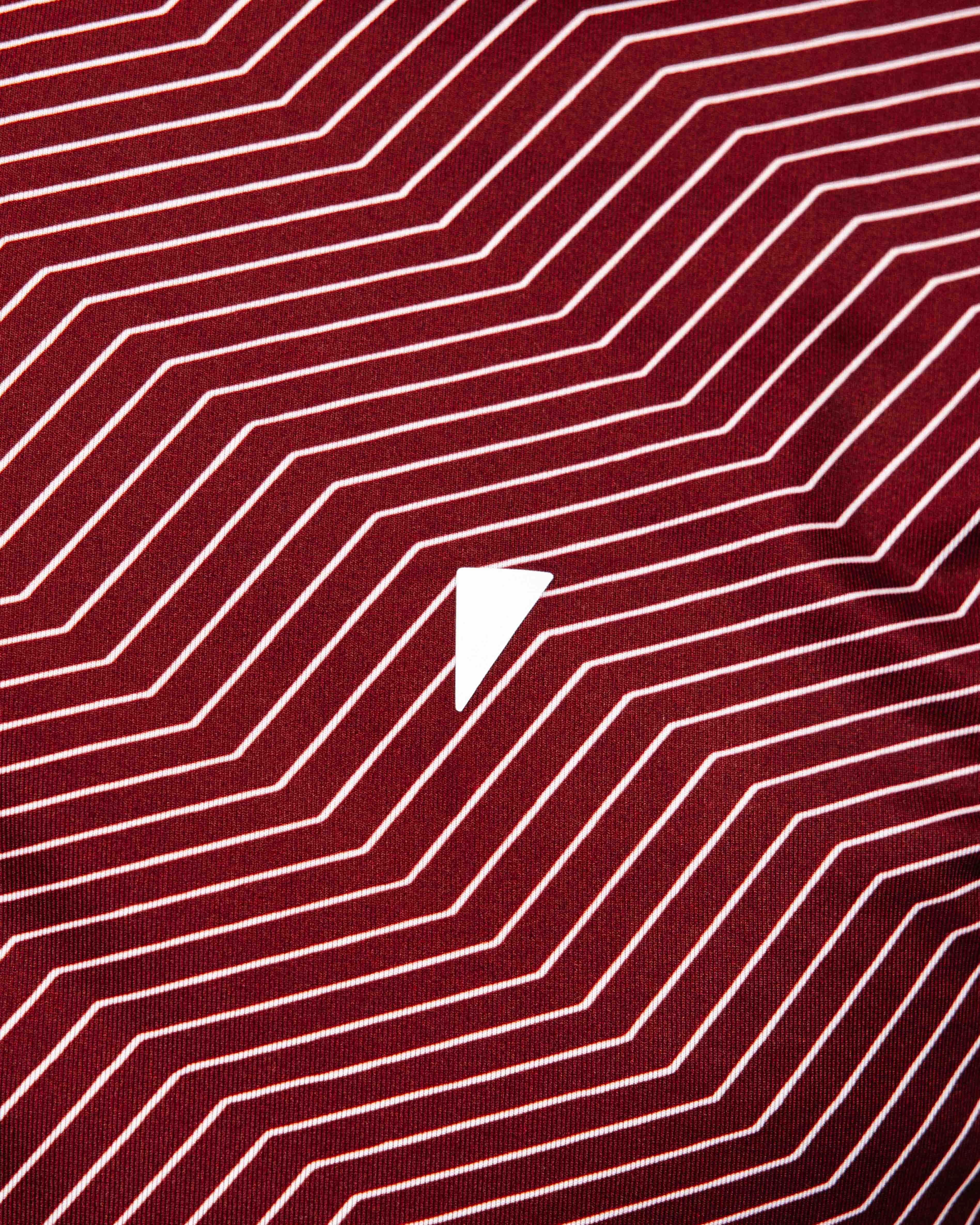 Maroon Chevron Blade Polo