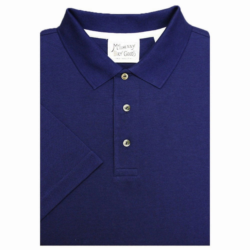 McIlhenny Basic Pique Golf Polo Deep Navy - SS20 Men