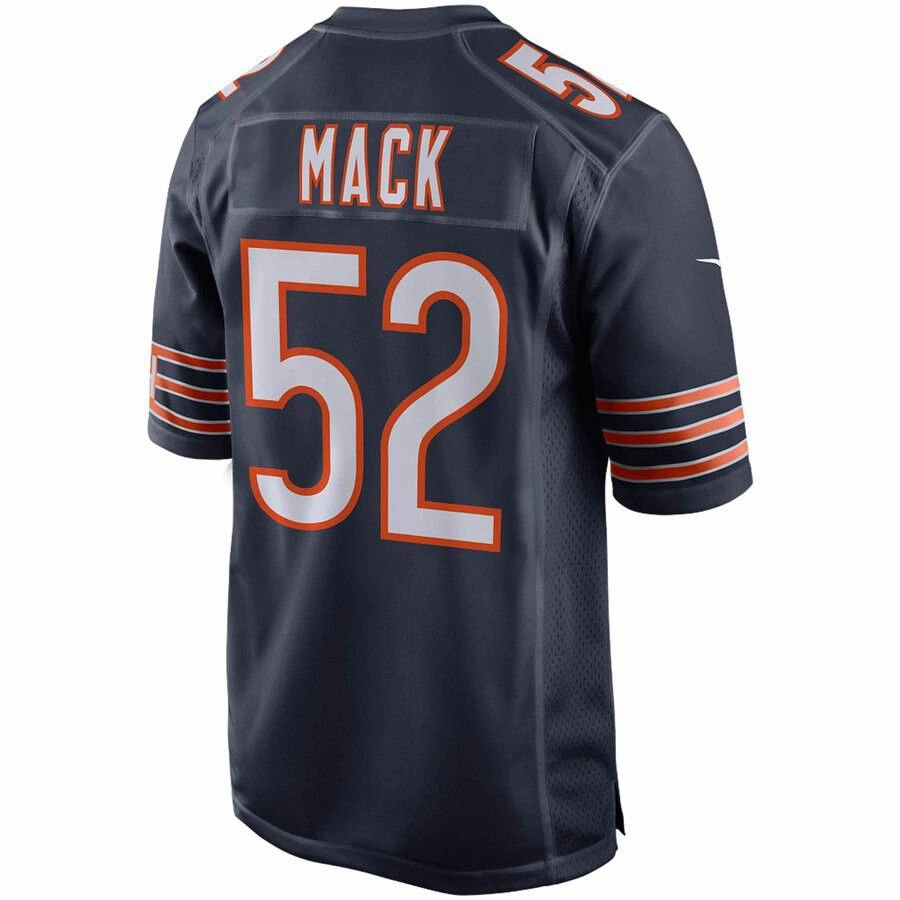 Men's Chicago Bears Khalil Mack Nike Navy 100th Season Game Jersey
